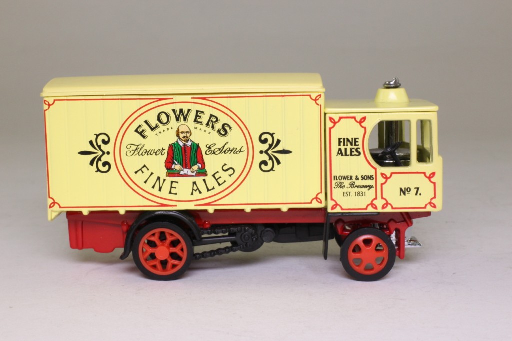 Matchbox Collectibles YGB15; 1929 Garrett Steam Wagon; Flowers Fine Ales